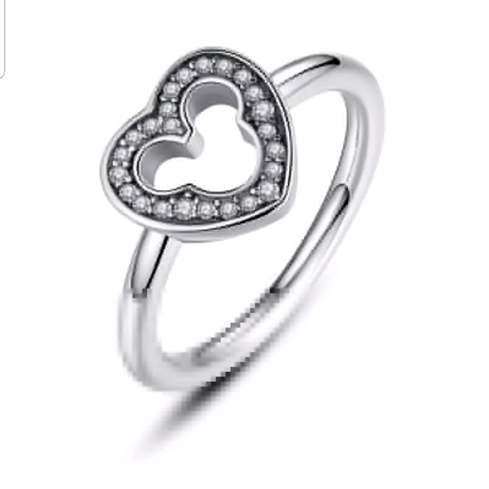 S925 Mickey CZ ring!!